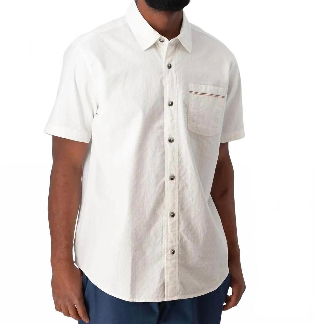 NEW OLD RANCH daxton short sleeve shirt in white